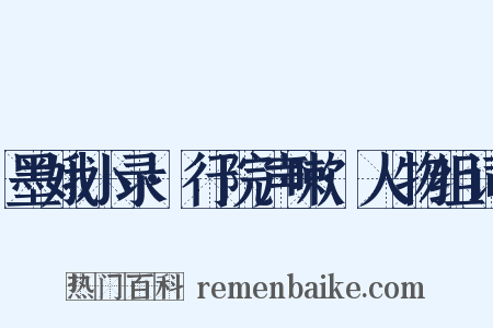 墨娥小录·行院声嗽·人物组词是什么意思的图片